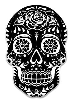 10 Metal Sugar Skull: Black/White - MD1000 - The Wreath Shop Calf Tattoo Ideas, Sugar Skull Drawing, Day Of The Dead Artwork, Newborn Photography Outfit, Sugar Skull Artwork, Mens Lion Tattoo, Skull Wreath, Tattoo Lettering Styles, Mexican Sugar Skull