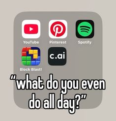 what do you even do all day? texting on an iphone with icons in the background