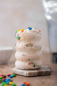 This easy McDonald's M&m McFlurry recipe is a simple and delicious treat you can make at home whenever the ice cream machine is broken. M&m Mcflurry Recipe, Mcflurry Recipe, M&m Mcflurry, Blizzard Recipe, M&m Ice Cream, Dessert Cocktails, Lifestyle Of A Foodie, Ice Cream Sauce, Food Reference