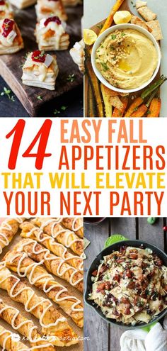 14 Easy Fall Appetizers That Will Elevate Your Next Party | This tasty Fall appetizers and snacks may look elegant, but trust us, it's so simple to make. I’m all about chic tapas-style snacks and appetizers that still lend a little bit of sophistication to all your fall parties. From guilty pleasures like nachos and dips to healthier picks like stuffed squash and hummus, consider this your party menu planning guide. #xokatierosario #fallappetizers #easypartyappetizers #partyrecipes Easy Fall Appetizers, Fall Party Appetizers, Fall Finger Foods, Fall Appetizers Easy, Snacks And Appetizers, Stuffed Squash, Fall Parties, Fall Appetizers, Make Ahead Appetizers