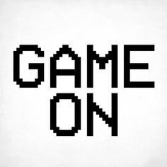 the word game on written in black and white