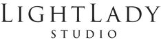 the logo for light lady studio, which is located in front of a white background