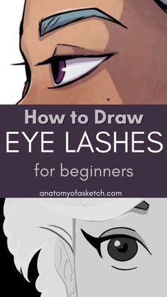 How to draw eyelashes Eyelashes For Beginners, Animated Eyes, How To Draw Eyelashes, Easy Steps