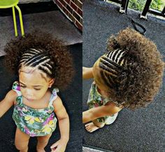 Adorable!! Crochet Braids Hairstyles For Kids, Braid Styles For Girls, Different Hair Styles, Different Hair