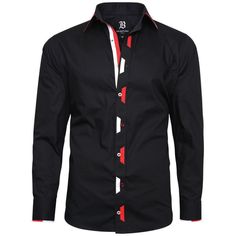 Men's Italian Look Black Regular Fit shirt is available in long sleeves,elegant design and double button cuffs. It is made of 100% cotton, hence providing a luxurious and smooth feel while you are enjoying your time. Italian Shirts, Mens Dress Shirts, Formal Shirt, Mens Formal, Formal Shirts For Men, Mens Dress, Men Shirt Style, Formal Shirts, Tee Dress