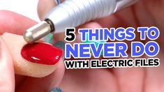 Nail Application, Nail Tutorial Videos, Electric Nail File, Nail Tutorial, Young Nails, Done With You, Top Five, Nail Tutorials, 5 Things