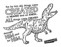 a coloring page for children with an image of a tyrancerosaurt