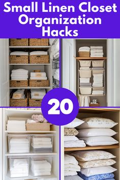 Ready to tackle your small linen closet? Check out these 20 smart and budget-friendly ideas to keep everything in order, from towels to toiletries, while making the most of every inch!

#LinenCloset #ClosetOrganization