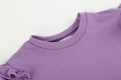 Your little one will love strutting her stuff in our Purple Ruffle Sweatshirt with Jogger Pant Set 😍 Combining comfort and fun, this set is perfect for any activity! Spring Cotton Ruffle Sweatshirt, Spring Cotton Ruffled Sweatshirt, Spring Cotton Sweatshirt With Ruffles, Cute Cotton Playwear Sweatshirt, Cute Cotton Sweatshirt For Playwear, Cute Cotton Sweatshirt, Cute Purple Tops For Loungewear, Stretch Cotton T-shirt With Ruffles, Christmas Wear