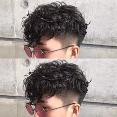 Undercut Curly Hair, Quiff Haircut, Curly Hair Fade, Curly Haircut, Stil Masculin, Short Shaved Hairstyles, Haircut Tutorial