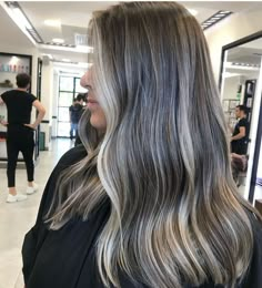 Ash Blonde Highlights On Dark Hair, Summer 2020 Hair Color Trends, Blonde Highlights On Dark Hair, Brown Hair Shades, Dark Hair With Highlights, Ash Blonde Hair, Hair With Highlights, Brown Hair Balayage