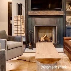 a living room filled with furniture and a flat screen tv mounted above a fire place