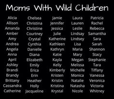 a black and white photo with the words moms with wild children written on it