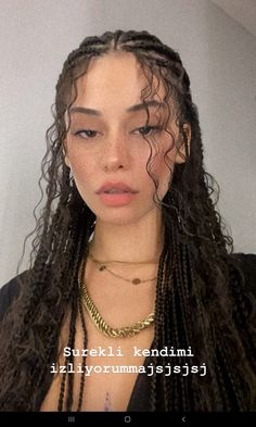 Braids On Mixed Women, Godess Cornrows Braids, Mixed Curly Hair Braid Styles, Braided Hairstyles Mixed Girl, Hispanic Braided Hairstyles, Curly Hair Styles Baddie, Mixed Hair Braids, Tsireya Hairstyle, Baddie Curly Hairstyles With Braids