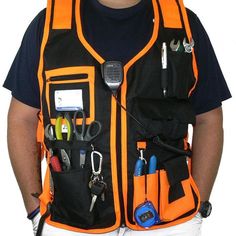 Tool Vest, Belt Pouches, Tool Belt Pouch, Mens Outdoor Clothing, Utility Vest, Safety Vest, Utility Bag, Work Gear