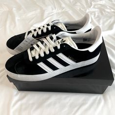 Black Adidas Gazelle (Never Worn) Size 10 Men’s/ 11 Women’s. Nwt Black Adidas Gazelle, Black Gazelle, Black Gazelles, Adidas Gazelle Black, Adidas Gazelle Women, Adidas Gazelle Shoes, Gazelle Shoes, Swag Shoes, Shoes Adidas