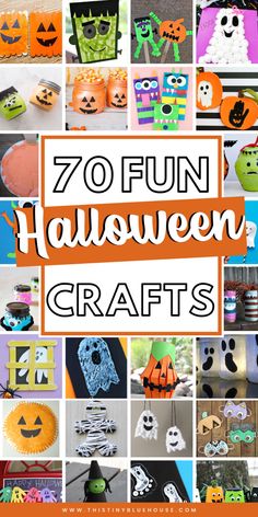 Keep kids busy and having a blast with these awesome Halloween crafts for kids. Cute, spooky and fun, these crafts are sure to keep your kid busy for hours. Kindergarten Halloween Crafts, Diy Halloween Garland, Halloween Crafts For Kids To Make, Diy Halloween Ghosts, Candy Corn Crafts, Halloween Luminaries, Spooky Halloween Crafts, Halloween Crafts For Toddlers, Cute And Spooky