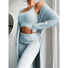 3 Piece Suit Women, Lounge Wear Sets, Pant Suits For Women, Gilet Long, Off Shoulder Crop Top, Short Vest, Pantsuits For Women, Estilo Chic, Three Piece Suit