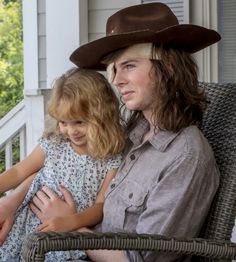 Judith & Carl Carl Grimes Crying, Carl And Judith, Carl E Enid, Cailey Fleming, Working Dead, Carl The Walking Dead, Judith Grimes, Cherokee Rose, Rick And Michonne