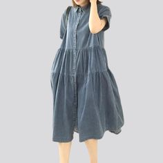 Feel the nostalgia of the Y2K era and the vibrancy of the 2023 Spring-Summer Collection with this amazing medium wash medium-wash women's jean dress! Exuding both elegance and edge. this fit and flare casual dress is the perfect addition to your wardrobe.Why You'll Fall In LoveTailored to perfection with intricate painted prints. a sanded finish. and a unique combination of suspenders and a buttoned closure for added style. this dress is sure to make you stand out in any crowd.Unmissable Highlig Trendy Dark Wash Knee-length Dress, Mid-length Denim Dress With Pockets For Summer, Casual A-line Denim Dress For Fall, Dark Wash Non-stretch Midi Dress, Non-stretch Washed Blue Denim Dress, Dark Wash Non-stretch Knee-length Denim Dress, Medium Wash Cotton Mid-length Dress, Non-stretch Cotton Denim Dress In Denim Blue, Non-stretch Dark Wash Knee-length Denim Dress