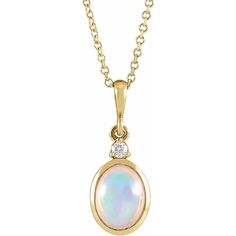 Lovely Ethiopian Opal is incased in 14k Yellow gold with a natural diamond. This darling pendant comes with a 14k gold curb chain that is adjustable to wear at 16 and 18 inches. Opal Size Diamond Size Bezel Set Cabochon, Antique Necklace, October Birthstone, Bezel Diamond, Opal Pendants, October Birth Stone, Diamond Sizes, Gold Pendant Necklace, Ethiopian Opal