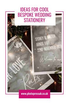 wedding stationery ideas for the bride and groom