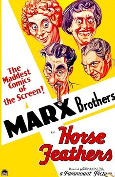 an old movie poster for the marx brothers