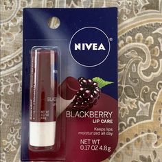 #instagram #aesthetic #fashion #nivealipcare #skincare Nivea Red Lip Balm, Nivea Lip Balm Blackberry, Nivea Blackberry Lip Balm, Random Stuff To Buy, Nivea Makeup, Red Skincare, Instagram Aesthetic Fashion, Nivea Lip Balm, Lips Gloss