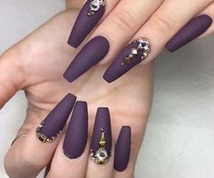 Matte Nail Art, Beautiful Nail Art, Stiletto Nails