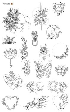 Elegant Tattoos For Women Unique, Unique Line Tattoos, Dainty Drawings, Inside Arm Tattoos For Women, Small Elegant Tattoos, Elegant Tattoos For Women, Meaning Flowers, Tattoos For Women Unique, Flower Flash