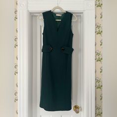 Excellent Condition, Great For Fall! Green Sleeveless Dress, Tory Burch Dress, Tory Burch, Sleeveless Dress, Colorful Dresses, Womens Dresses, Green, Women Shopping, Dresses