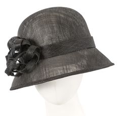 Black cloche hat from Max Alexander collection.  Sinamay Hat  Cloche with short brim  Fits size up to 57cm  One-off design Sinamay Hat, Sinamay Hats, Cloche Hat, By Max, Hats For Women, Alexander, Hats, Black, Design