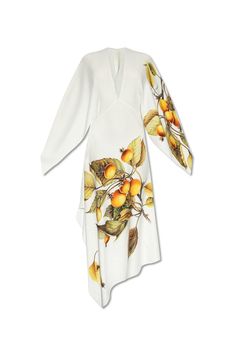 Composition: 97% Viscose, 75% Acetate, 25% Silk, 3% Elastane Asymmetrical Midi Dress, Casual White Dress, Drape Sleeves, Luxury Retail, Summer Wardrobe, Salvatore Ferragamo, Casual Dresses, White Dress, Dress Outfits