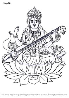 the hindu god sitting on top of a lotus with two birds in his hand and holding a