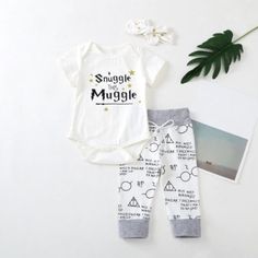 This Is A Brand New Bodysuit With Matching Pants For A Baby With A Harry Potter Design. The Item Is Brand New, Never Worn Before - Perfect Condition. Cotton Material. Ba0193 - 3 Ba0062 - 6 Ba0063 - 12 Ba0064 - 18 Ba0194 - 24 Cute White Sets With Letter Print, Cute White Set With Letter Print, White Letter Print Sets For Playtime, Cute White Letter Print Sets, Cute White Letter Print Set, Family Matching White Playwear Sets, White Family Matching Sets With Letter Print, Cute Cotton Pants For Playwear, Playful White Pants For Playtime