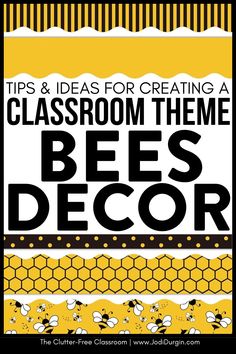 Elementary School Teachers needing Bees Classroom Theme or Door Decor Ideas will be thrilled with the inspiring photos & decorating tips from the Clutter Free Classroom. First-Fifth grade educators wondering how to set up a classroom on a budget are sure to love the bulletin board inspo, photos, & DIY tips for setting up their rooms for back to school or a mid-year refresh helpful. You'll also find classroom decor bundles & theme ideas to be quick & easy! Bee Display Ideas, Bee Themed Bulletin Board Ideas, Bee Decor For Classroom, Bees Bulletin Board Ideas, Bee Theme Classroom Decoration Ideas, Honey Bee Classroom Decor, Bee Hive Classroom Theme, Bee School Theme