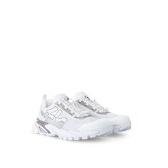 LOUIS VUITTON® - Lv Runner Tatic Sneaker - White Sneakers Drawing, Men's Brooch, Micro Bags, Louis Vuitton Official Website, Leather Denim, Shoe Boot Sandals, Buckle Shoes, Louis Vuitton Official, Silver Jewelry Fashion