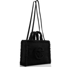 Black Telfar Bag. Size Medium, Never Been Worn, Still Has Tags!! Ugg Telfar Bag Medium, Black Telfar Bag, Telfar X Ugg, Telfar Black, Telfar Bags, Telfar Bag, Ugg Accessories, Medium Bag, Purple Bags