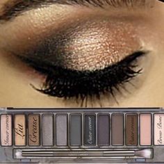 Naked Smoky Palette Looks, Urban Decay Smokey Palette, Black Women Christmas, Makeup Ideas For Black Women, Women Christmas Gifts, Dresses Night, Eye Makeup Palette, Junior Prom