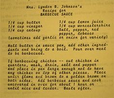 an old recipe is shown in black and white