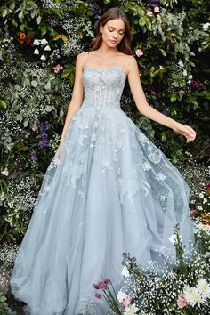 Andrea & Leo A0890 Constellation Dream sweetheart embroidered and tulle ballgown corset back Tulle Long Skirt, Tulle Balls, Full Tulle Skirt, Prom Ball Gown, Tulle Ball Gown, Gown Prom, فستان سهرة, Ball Gowns Prom, Prom Dresses Ball Gown