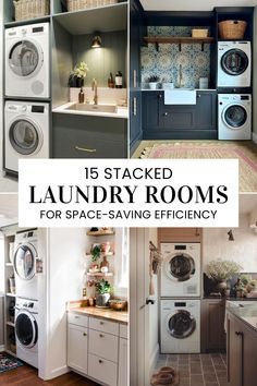 laundry rooms for space saving efficiency