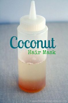 Coconut Hair Mask, Diy Coconut, Diy Coconut Oil, Coconut Oil Hair Mask, Coconut Hair, Homemade Hair, Oil Hair, Coconut Oil Hair, Beauty Remedies