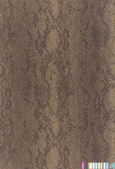 a brown snake skin textured upholstered wallpaper with an animal print pattern