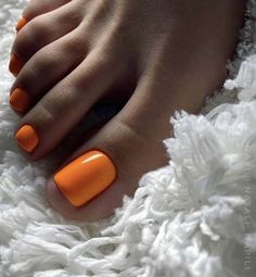 Orange Toes Nails, Orange Pedicure, Halloween Toe Nails, Fall Pedicure, Christmas Purple, Fall Toes