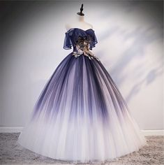 Der Farbverlauf der lila Quinceanera Kleid geschwollenen Prom | Etsy Masquerade Ball Gowns Purple, Purple Quinceanera Dress, Puffy Prom Dress, Masquerade Prom Dress, Blue Ballgown, Short Sleeve Bridal Gown, Wedding Dress Illusion Back, Simple White Wedding Dress, Purple Quinceanera