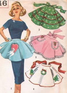 a woman in a dress and hat is standing next to a sewing pattern for a doll