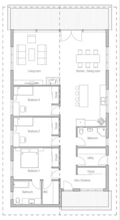 the floor plan for a two story house