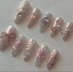 Design Nails Art, Trendy Products, Cute Nail Art Designs, Waste Of Time, Mermaid Nails, Classy Acrylic Nails, Pretty Nail Art Designs, Pearl Nails