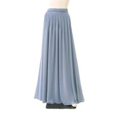 Elegant Maxi Skirt For Bridesmaid, Long Summer Skirt For Bridesmaid, Fitted Maxi Skirt For Bridesmaid, Summer Flowy Bridesmaid Maxi Skirt, Flowy Flared Maxi Skirt For Bridesmaids, Bridesmaid Pleated Full Skirt, Flowy Full Maxi Skirt For Bridesmaids, Elegant Flowy Skirt For Bridesmaids, Long Chiffon Skirt With Elastic Waistband